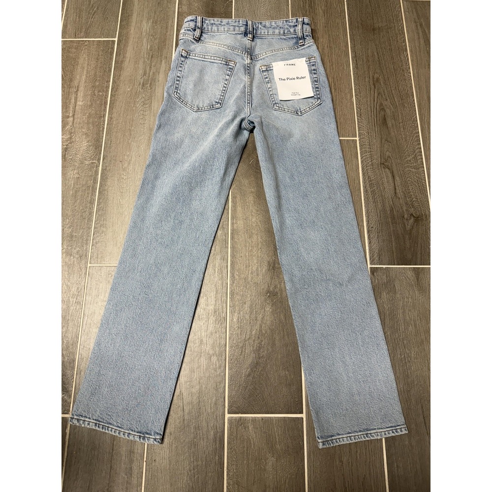 Frame Denim Light Blue Straight Leg Jeans